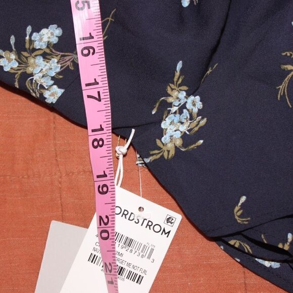 NWT Chelsea 28 Navy Nights Forget me Not Floral Dress Women Size Small - Picture 12 of 16